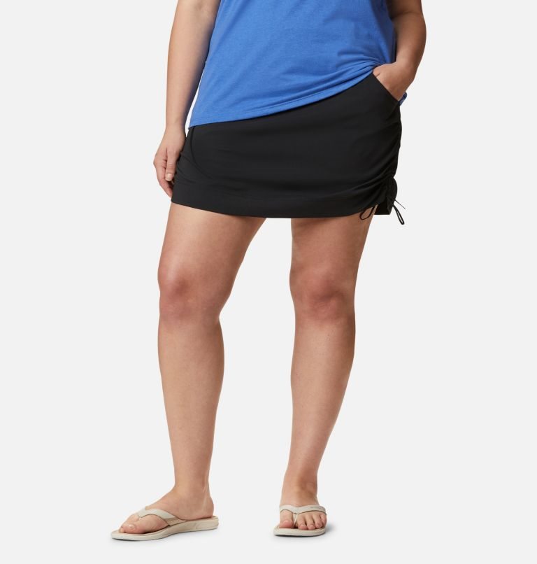 Women\'s Columbia Anytime Casual Skorts Black | Plus Size CA-EL3C6
